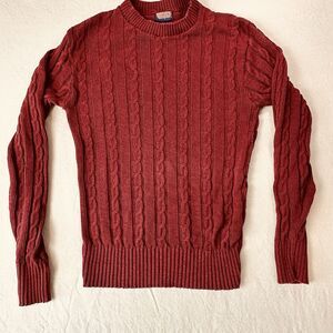 Vintage 2022 Made In USA Women’s Sz 2 Cable Knit Cotton Sweater